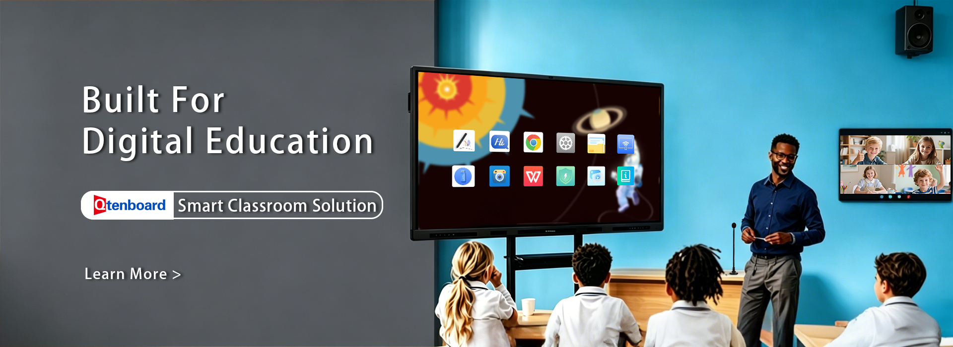 Interactive Display Screen Smart Whiteboard Android 14 4k Touch Screen For Classroom Meeting.webp Interactive Display Screen Smart Whiteboard Android 14 4k Touch Screen For Classroom Meeting.webp