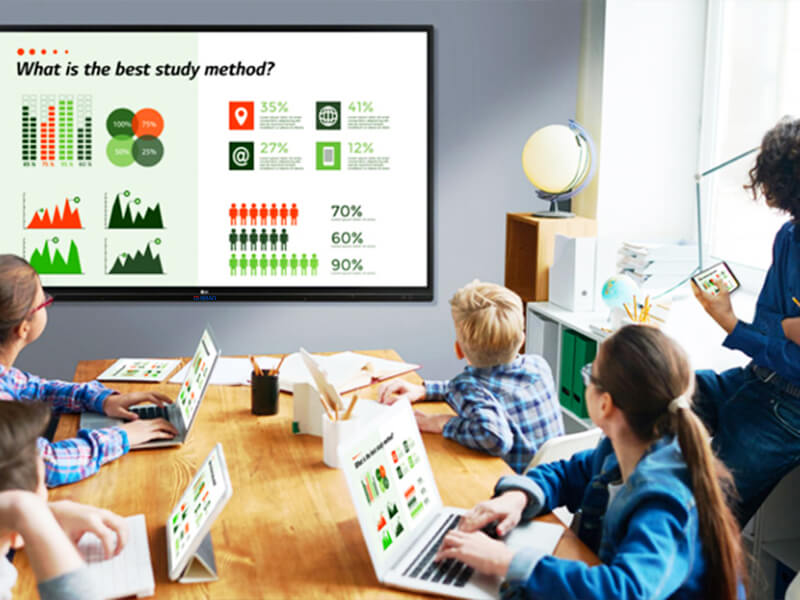 Qtenboard 65 75 86 inch 4k touch screen School classroom digital board interactive smartboard