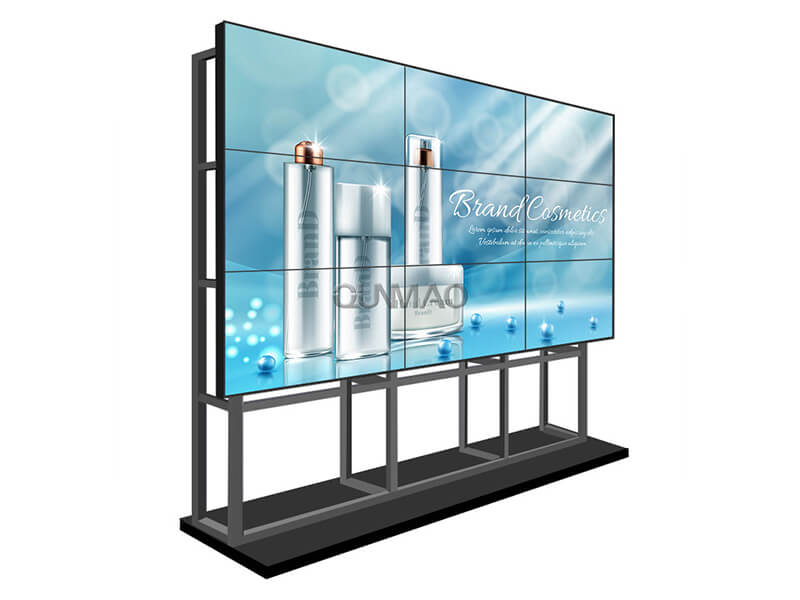 Custom narrow 3.5mm 49 inch square 2x2 LCD splicing digital screen 4k vertical advertising display video wall