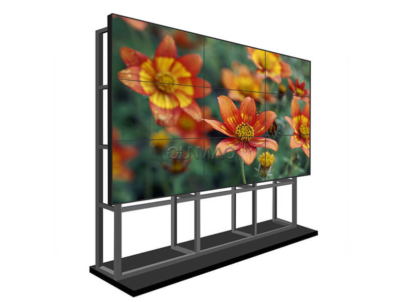Custom narrow 3.5mm 49 inch square 2x2 LCD splicing digital screen 4k vertical advertising display video wall