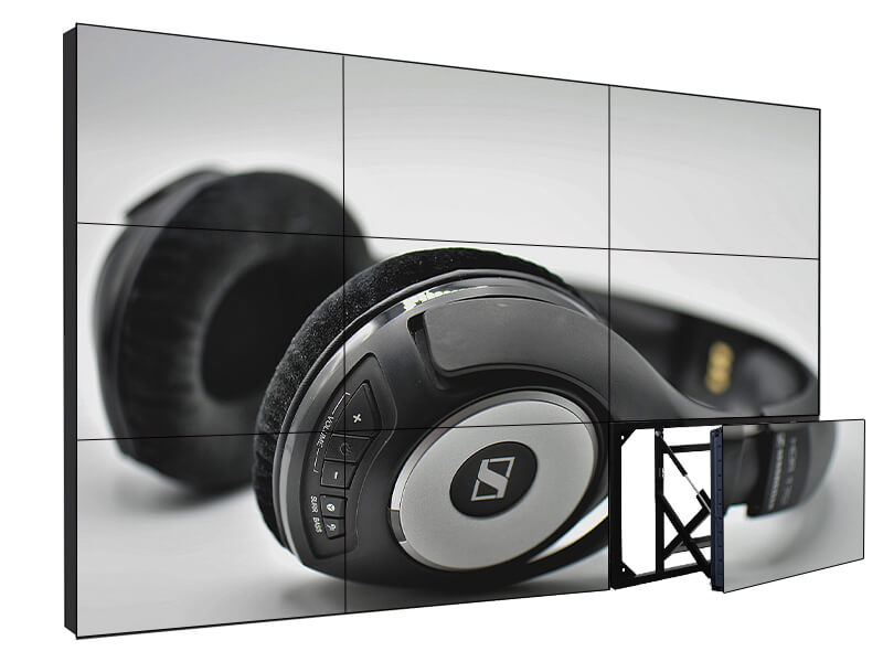 Shopping Mall Fashion Shop 55 Inch Splicing Screen 3X3 LG/BOE Panel 3.5mm Slim Bezel TV LCD Video Wall