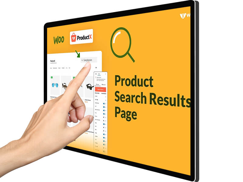 Custom 49 inch Wall hanging Capacitive touch screen commercial digital signage display 4k LCD Interactive computer kiosk