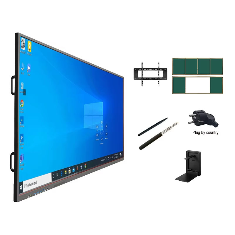 Qtenboard OEM ODM 65 75 86 98 110 Inch Office Meeting Smart Interactive Touch Panel 4K LCD Infrared Touch Electronic Whiteboard