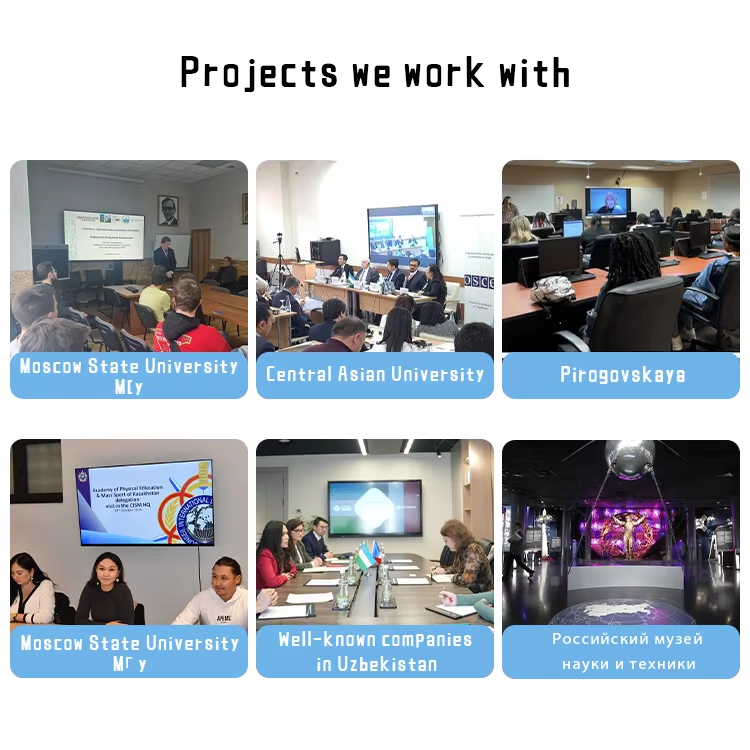 Qtenboard 4k Android 14.0 Interactive Flat Panel 55 65 75 86 98 110 Inch 40 Touch Points Classroom Smart Interactive Whiteboard