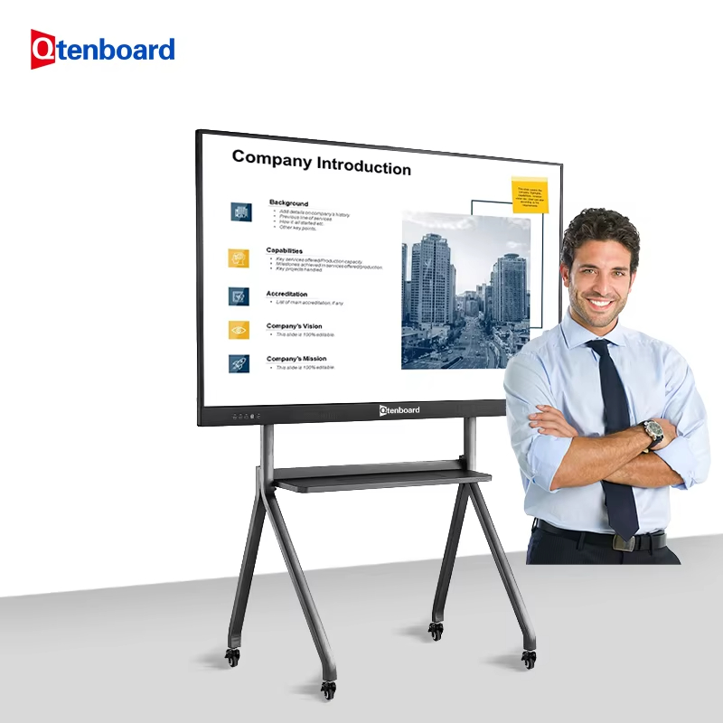 Qtenboard School Smart Boards Interactive Displays Panel for Classrooms Lecture Halls