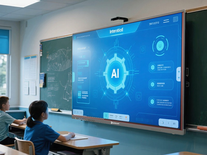 Qtenboard 9679 Chip Ai Function Interactive Flat Panel Display 86 Inch for Education