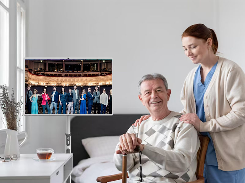 Customized Software Logo Elderly Rehabilitation Center Memory Care Stand by Me TV
