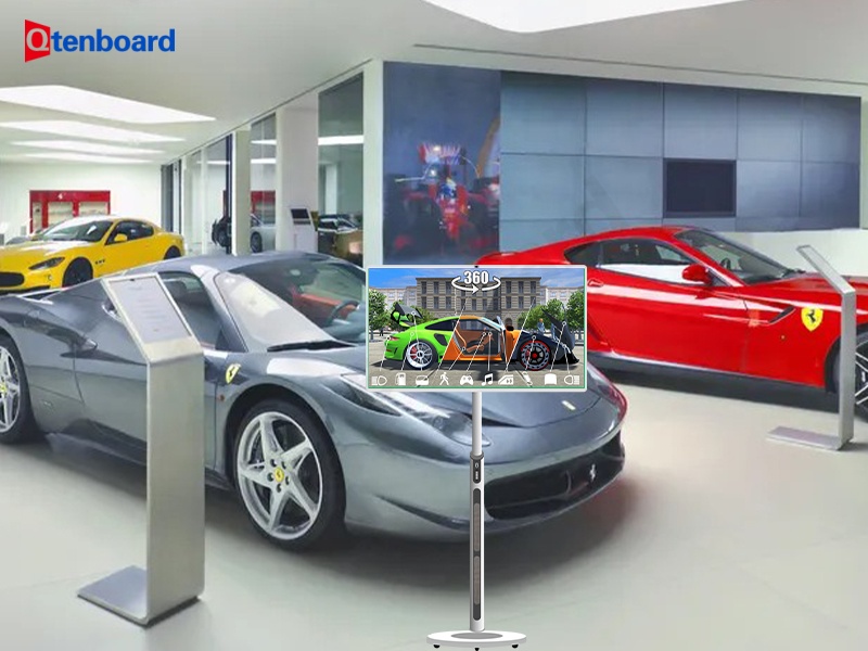 Transform Banquets Instantly:Qtenboard Stanndbyme TV’s Cordless Event Canvas