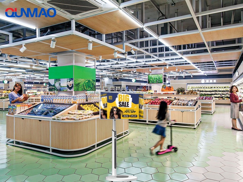 Navigate, Discover, Save:Qtenboard Portable Stanndbyme TV’s Smart Mall Concierge