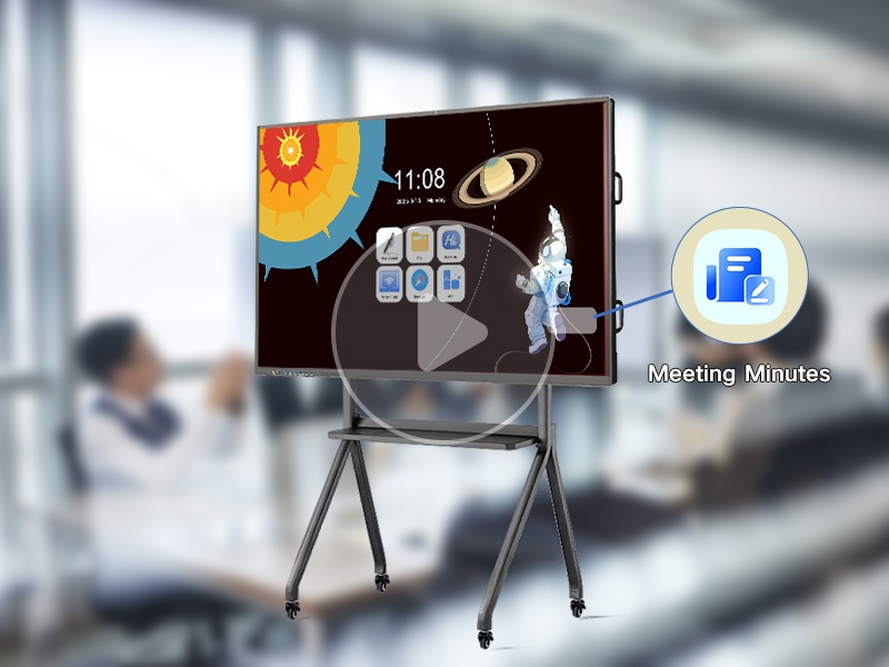 Interactive whiteboard Ai feature 3: Meeting Minutes.