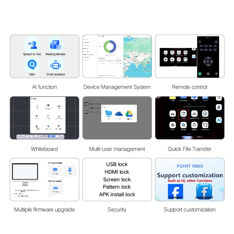 OEM/ODM Classroom Smart Board | Interactive Whiteboard for Education, Government & Training Institutions