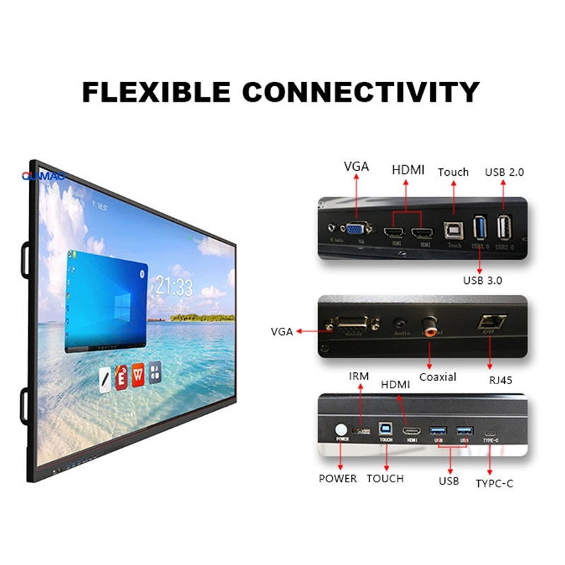 86-Inch Interactive Flat Panel for Classroom | Qtenboard