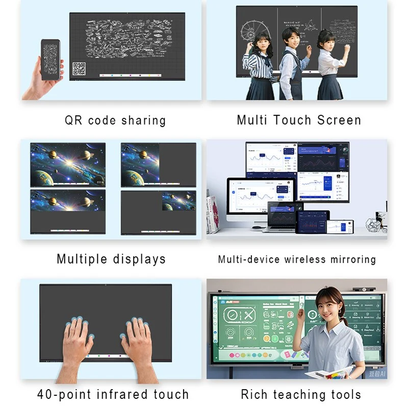 86-Inch 4K Interactive Flat Panel for Education & Offices