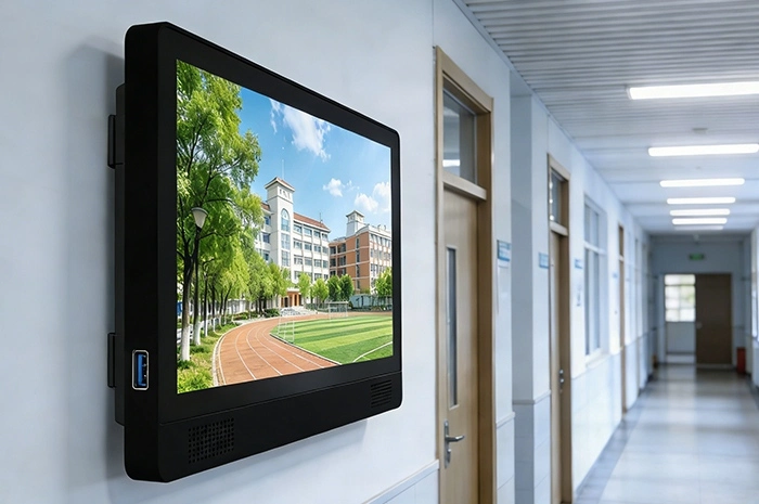 Application of Qtenboard Wall-mounted Advertising Players in Schools