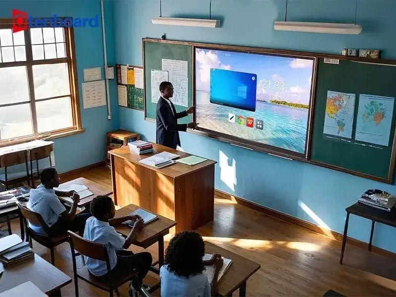Qtenboard Smart Interactive Whiteboard with Android & Windows for School & Office Use