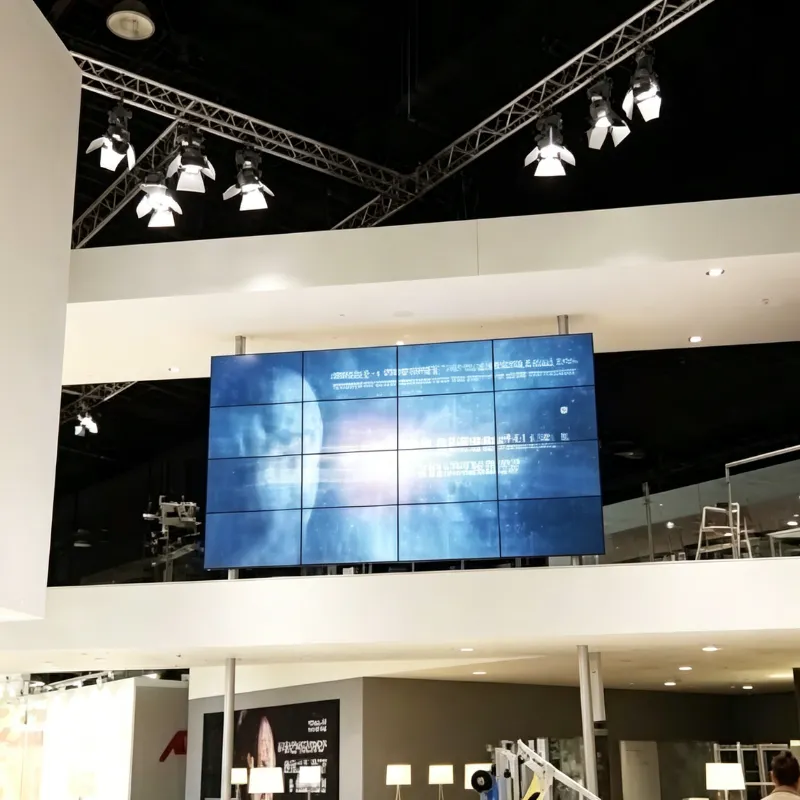 Mall Digital Signage | 4x4 LCD Video Wall | Large Format Display