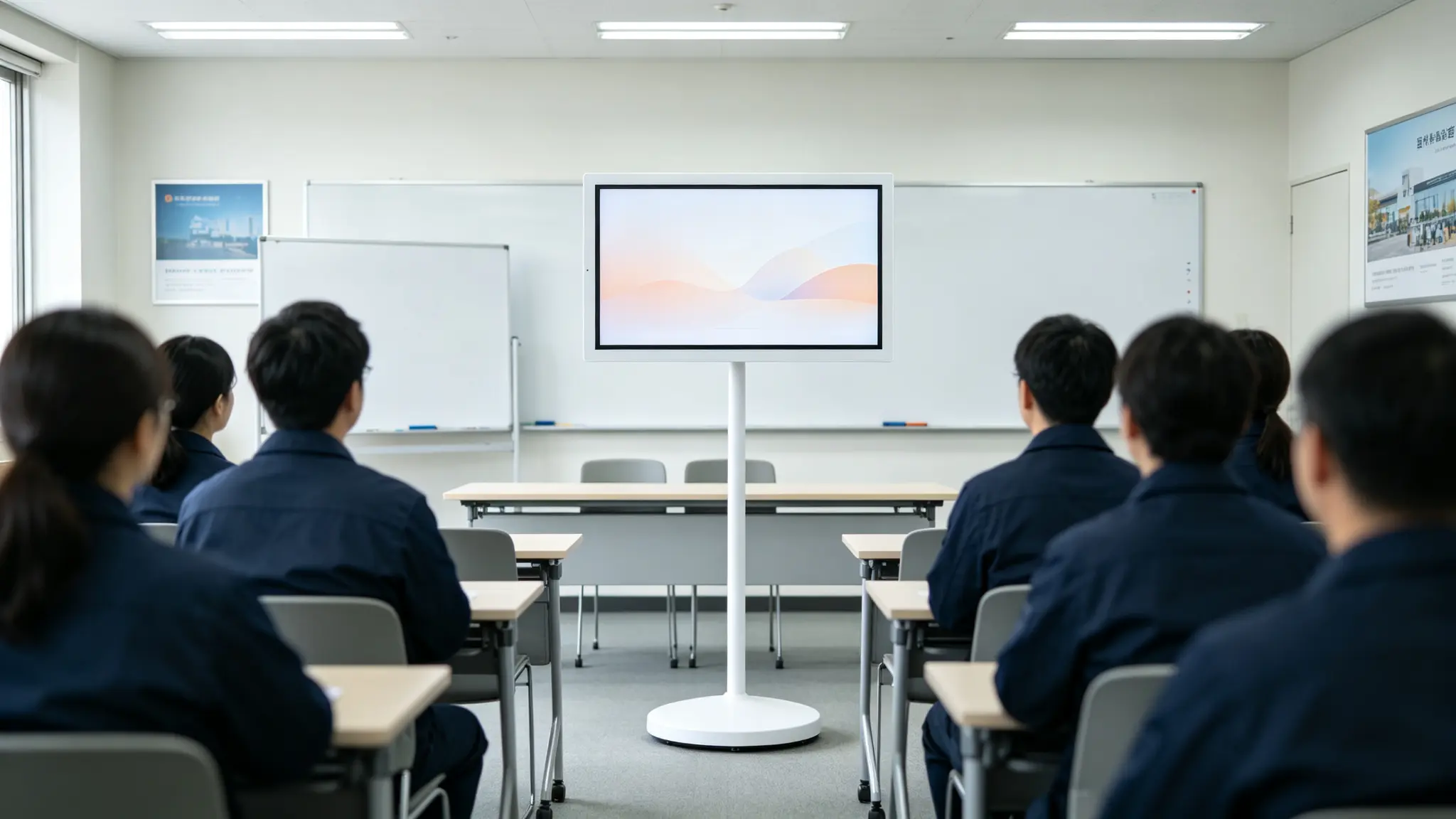 Portable Smart TV for Supermarkets Movable Digital Display
